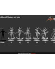 Darkheart Dames - Better the Devil You Know - 3d Printed Miniature Sculpted by White Werewolf Tavern