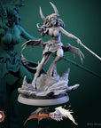 Darkheart Dames - Better the Devil You Know - 3d Printed Miniature Sculpted by White Werewolf Tavern