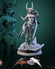 Darkheart Dames - Better the Devil You Know - 3d Printed Miniature Sculpted by White Werewolf Tavern