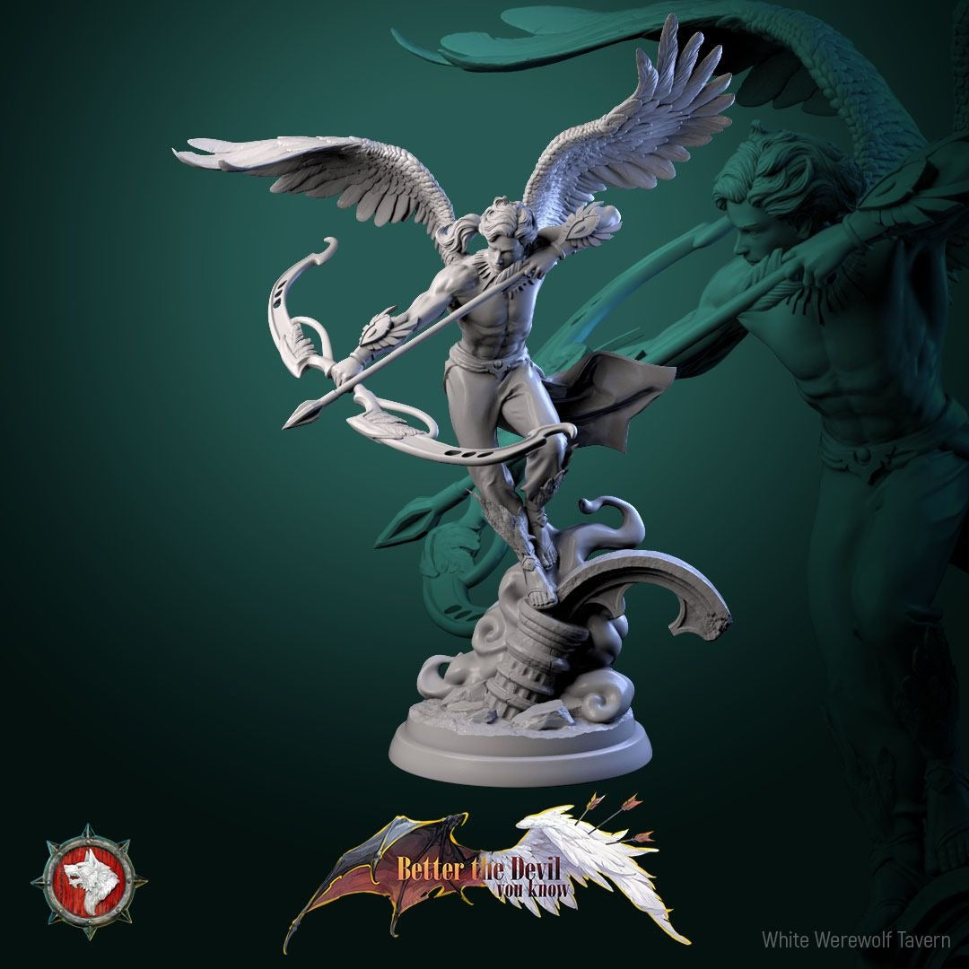 Angel Archers - Better the Devil You Know - 3d Printed Miniature Sculpted by White Werewolf Tavern