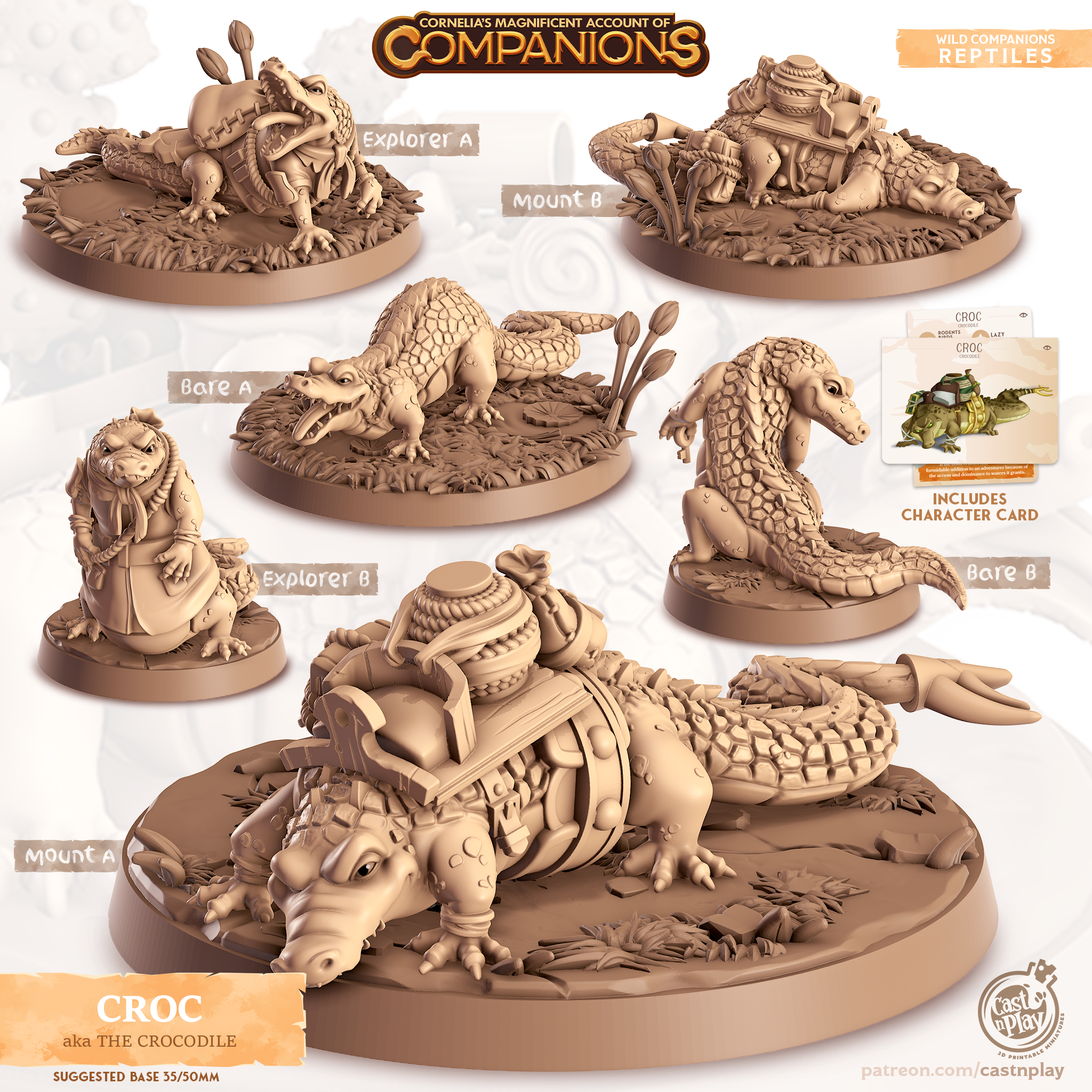 Croc (Crocodile) Companion Miniature