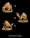 Volcano Crab - Sea Lord's Tide - One Page Rules Compatible 3d Printed Miniatures Sculpted by Dragon Trappers Lodge