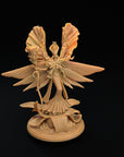 Seelie Queen - Fae Petal Courts - One Page Rules Compatible 3d Printed Miniatures Sculpted by Dragon Trappers Lodge