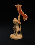 Raven Banner Bearer - Rise of the Farmomancer - 3d Printed Miniatures Sculpted by Dragon Trappers Lodge