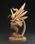Unseelie Princess - Fae Petal Courts - One Page Rules Compatible 3d Printed Miniatures Sculpted by Dragon Trappers Lodge