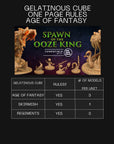 Gelatinous Cube- Spawn of the Ooze King - 3d Printed Miniatures Sculpted by Dragon Trappers Lodge