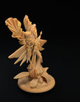Seelie Queen - Fae Petal Courts - One Page Rules Compatible 3d Printed Miniatures Sculpted by Dragon Trappers Lodge