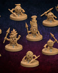 Coconut Warriors - Sea Lord's Tide - One Page Rules Compatible 3d Printed Miniatures Sculpted by Dragon Trappers Lodge