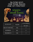 Gloom Goo- Spawn of the Ooze King - 3d Printed Miniatures Sculpted by Dragon Trappers Lodge