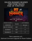 Raven Banner Bearer - Rise of the Farmomancer - 3d Printed Miniatures Sculpted by Dragon Trappers Lodge