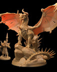 Tevrond the Devastator - Huge Dragon 3d Printed Miniatures Sculpted by Dragon Trappers Lodge