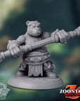 Bear Fighter - 3d Printed Miniatures Sculpted by Dice Heads