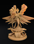 Seelie Queen - Fae Petal Courts - One Page Rules Compatible 3d Printed Miniatures Sculpted by Dragon Trappers Lodge