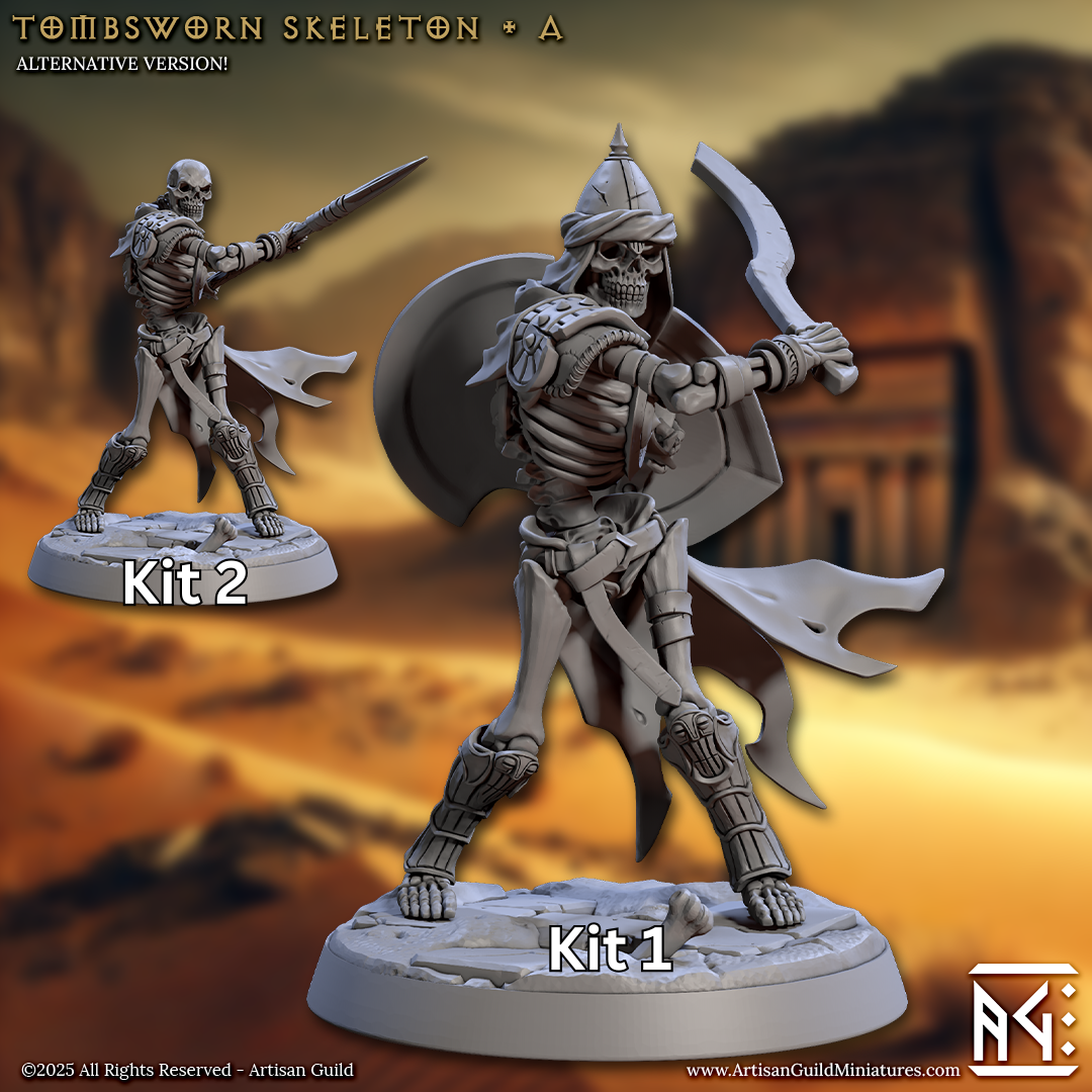 a couple of figurines of knights with swords