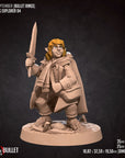 Halfling Explorers - Bullet Rings - 3d Printed Miniature by Bite the Bullet