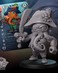 Octopus Pirate Fighter - 3d Printed Miniature by DiceHeads