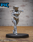 Female Gunslinger - 3d Printed Miniature