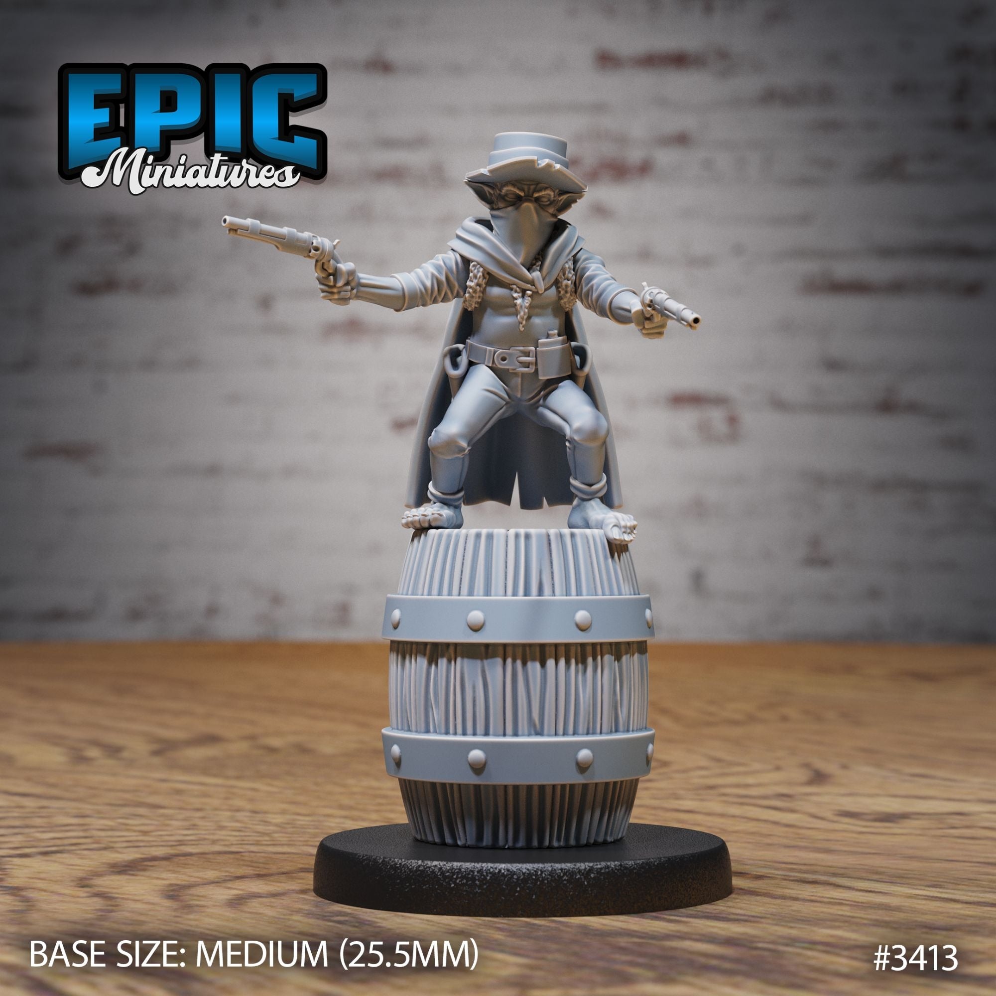 Goblin Bandit/Sheriff - 3d Printed Miniature