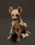 Spotted Hyenas - 3d Printed 1:24 Scale Miniature by Animal Den