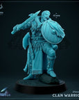 Clan Warrior - 3d Printed Miniature by Mammoth Factory