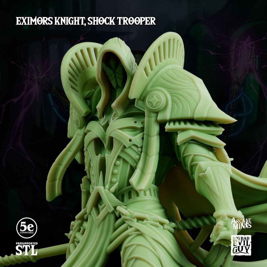 Eximor Knights - Minions of Jexar - 3d Printed Miniature by Big Bad Evil Guys