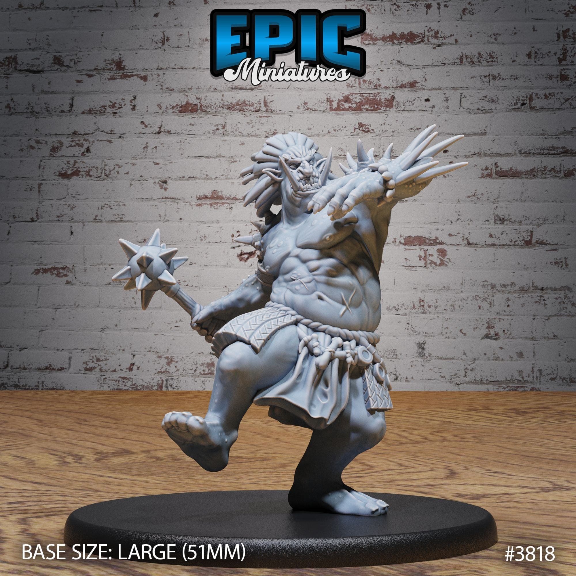 Jungle Troll - 3d Printed by Epic Miniatures