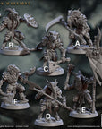 Gobor Warriors - Rise of the Beastmen - 3d Printed Miniature sculpted by Artisan Guild