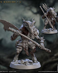 Gobor Warriors - Rise of the Beastmen - 3d Printed Miniature sculpted by Artisan Guild