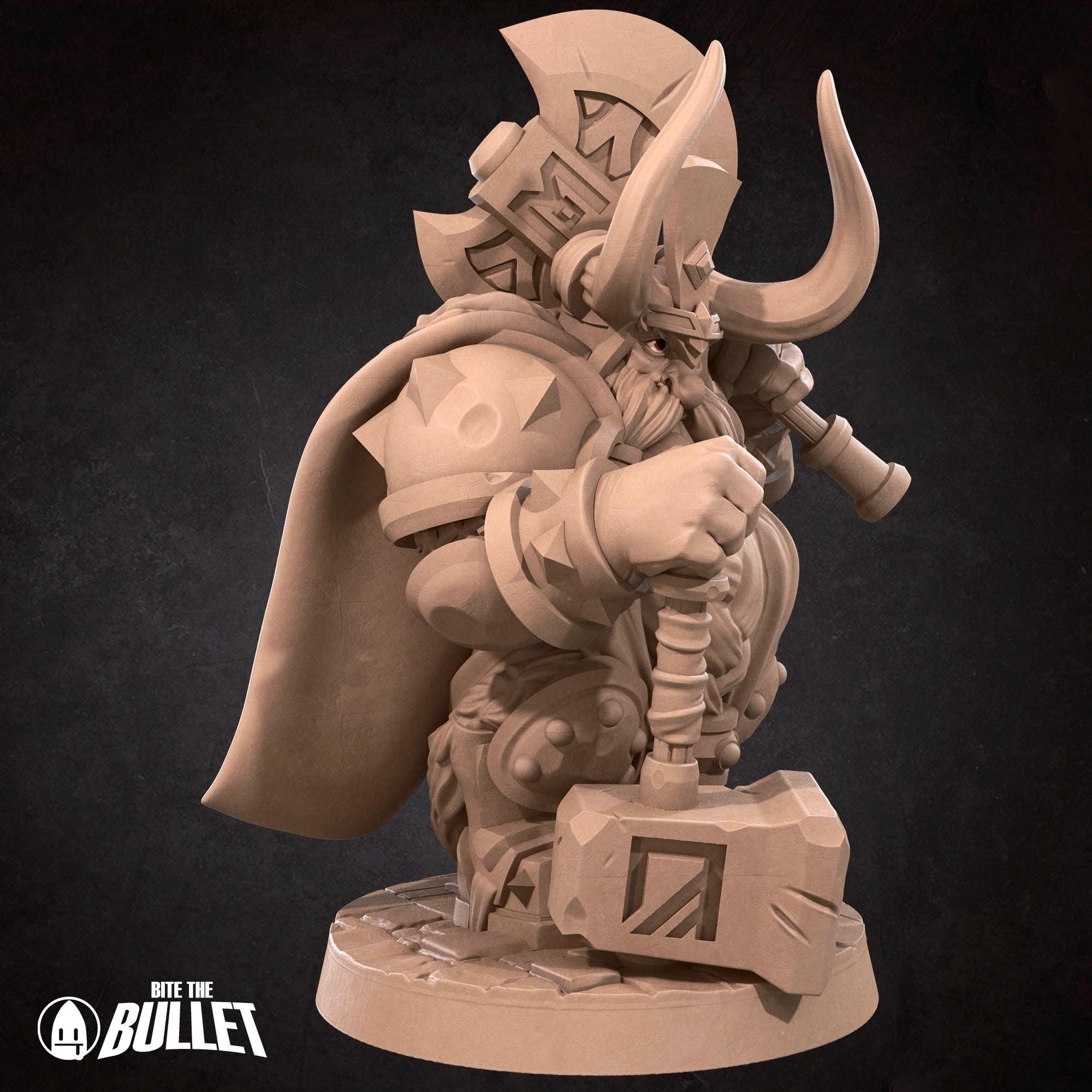 Dwarf King - 3d Printed Miniature by Bite the Bullet