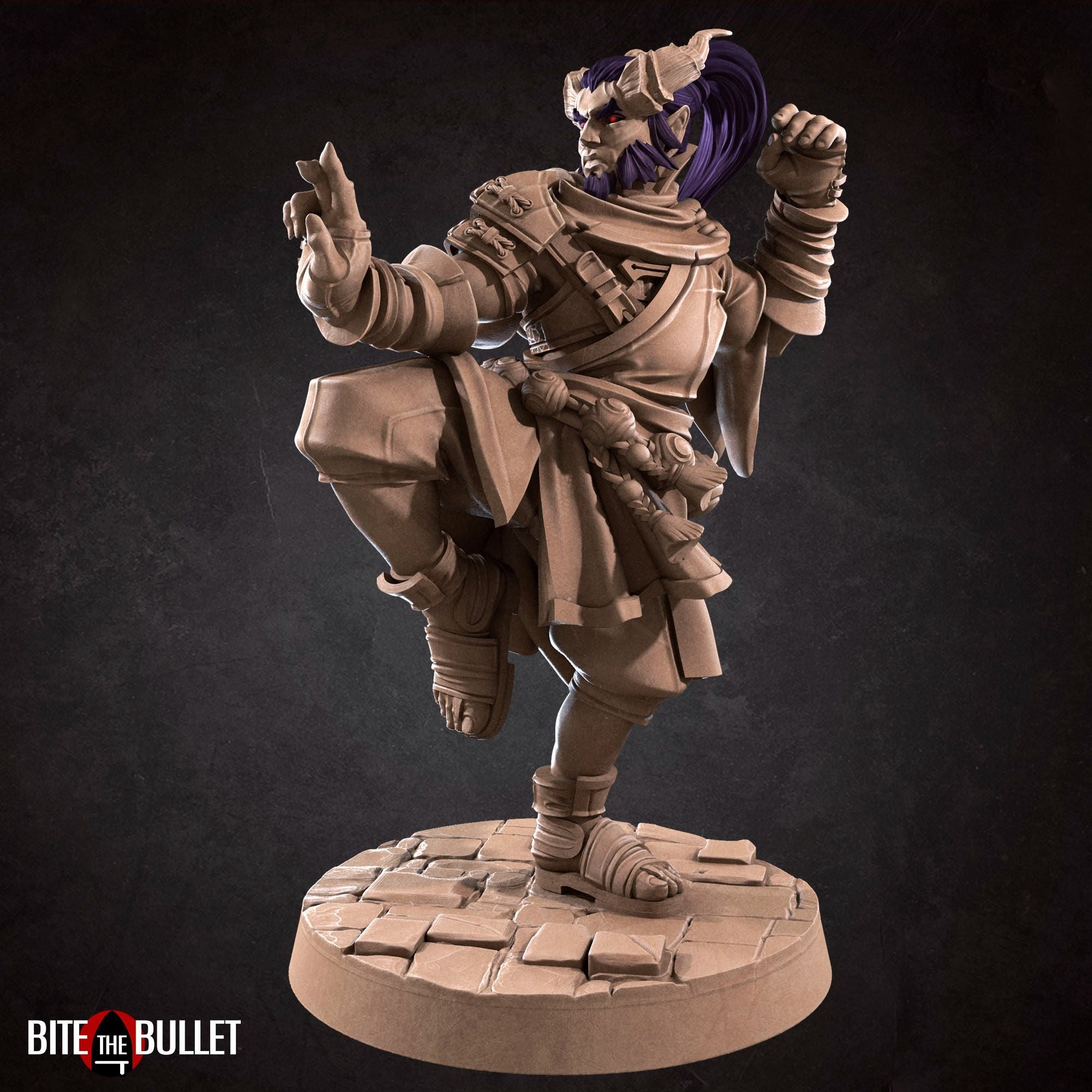 Tiefling Monk - 3d Printed Miniature by Bite the Bullet