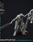 Shas'O the Shaman - Pangolin Anthro - 3d Printed Miniature by Printed Obsession