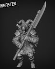 Black Goat Marauders with polearm - 3d Printed Miniature by Goon Master Games