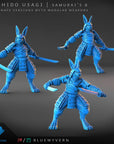 Rabbit Samurai - Bushido Usagi - 3d Printed Miniature by Blue Wyvern