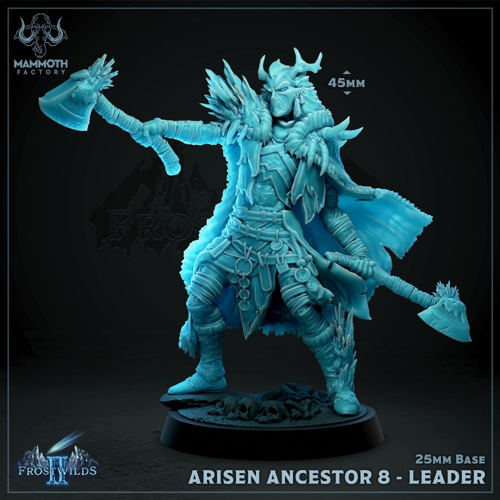 Arisen Ancestor - Frostwilds Pt 2 - 3d Printed Miniature by Mammoth Factory