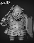 Pig Knight - 3d Printed Miniature by Goon Master Games