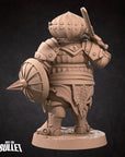 Cry, the Onion Knight - 3d Printed Miniature sculpted by Bite the Bullet