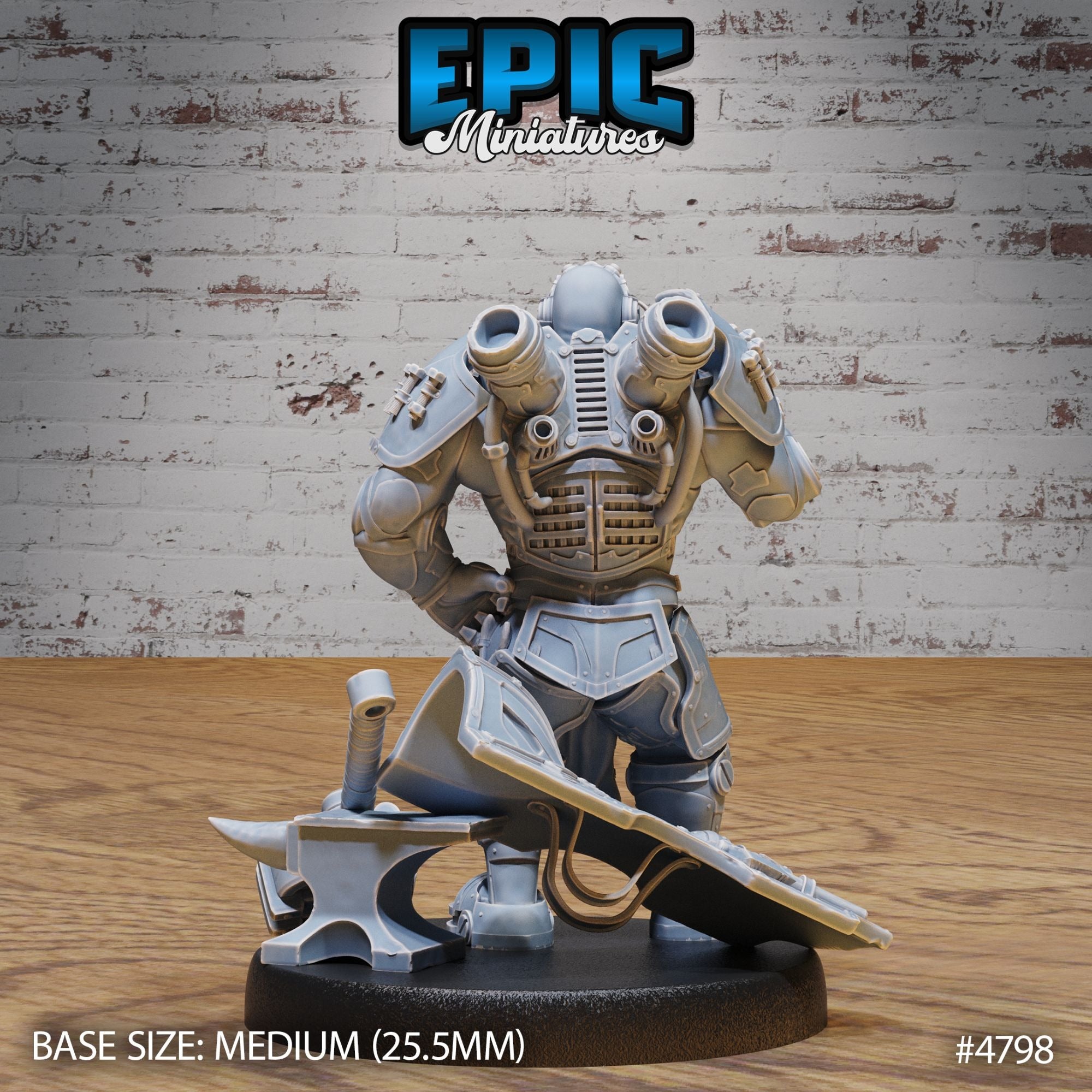 Tinkerer Knight - 3d Printed Miniature Sculpted by Epic Miniatures