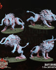 Beast Hounds - 3d Printed Miniature by Crippled God Foundry