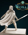 Human Fighter - Cyrah - 3d Printed Miniature by DND Is A Woman