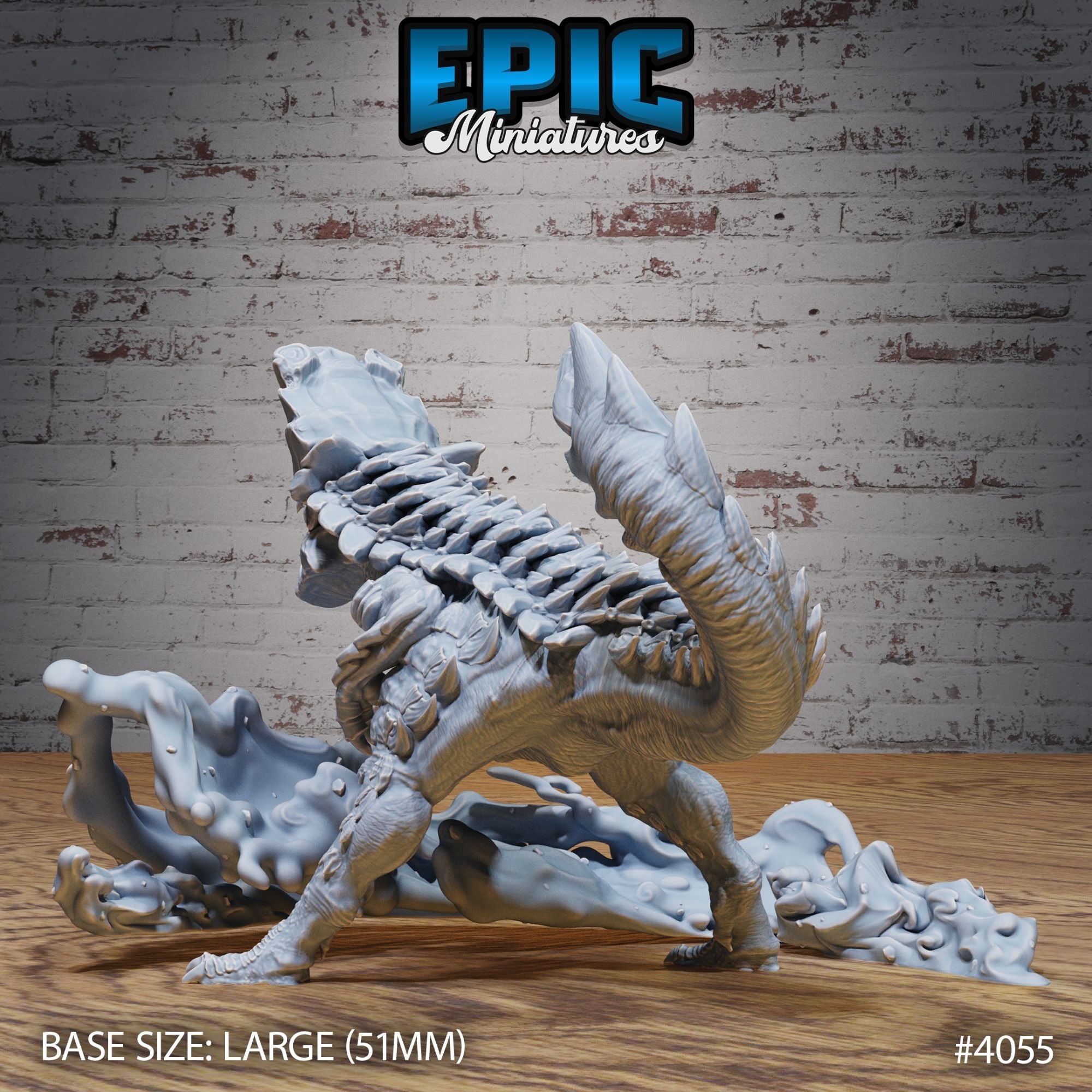 Rockhead Dinosaur - 3d Printed by Epic Miniatures