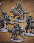 Mystic Fox Riders - 3d Printed Miniature sculpted by Artisan Guild