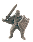 Fighter, Human Male - 3d Printed Miniature Sculpted by EC3D