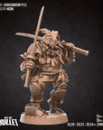 Dragonborn Monk - 3d Printed Miniature sculpted by Bite the Bullet