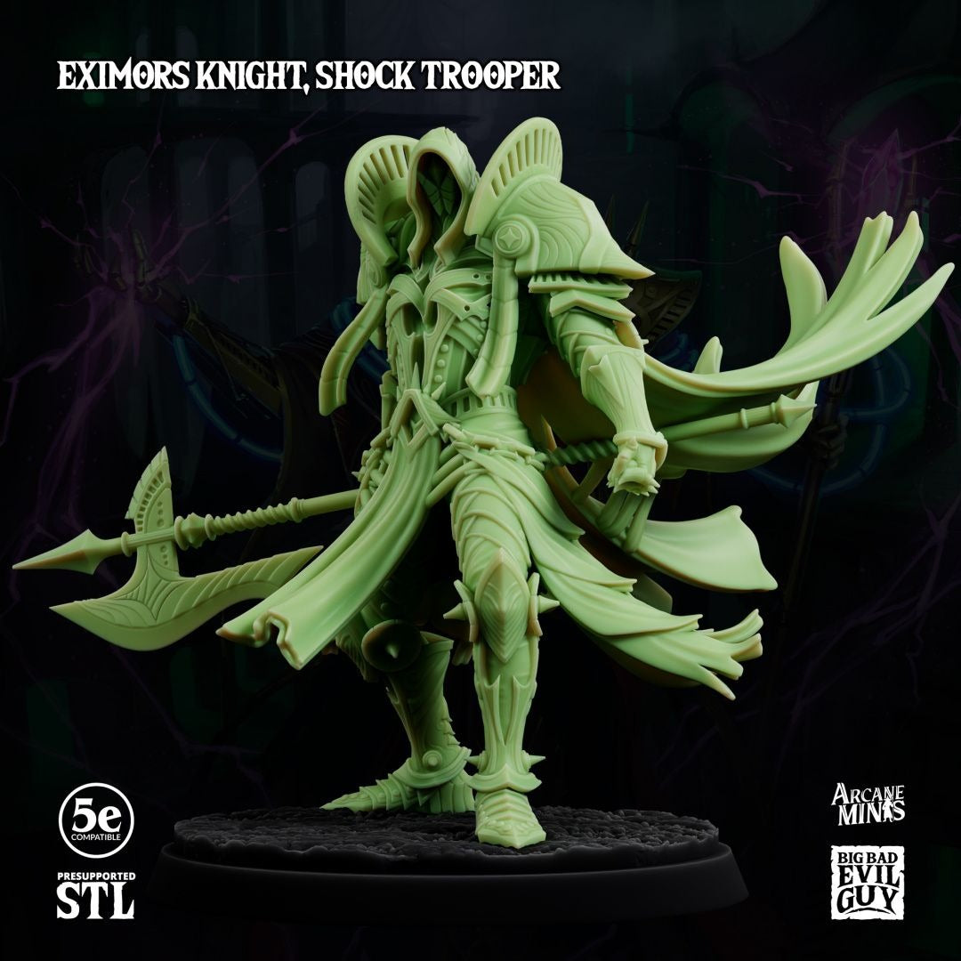 Eximor Knights - Minions of Jexar - 3d Printed Miniature by Big Bad Evil Guys