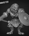 Lion Warriors / Gladiators - 3d Printed Miniature by Goon Master Games