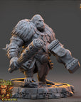 Grak Bloodren - Strongbacks of Castle Primatus (ApeFolk) - 3d Printed Miniature sculpted by Daybreak Miniatures