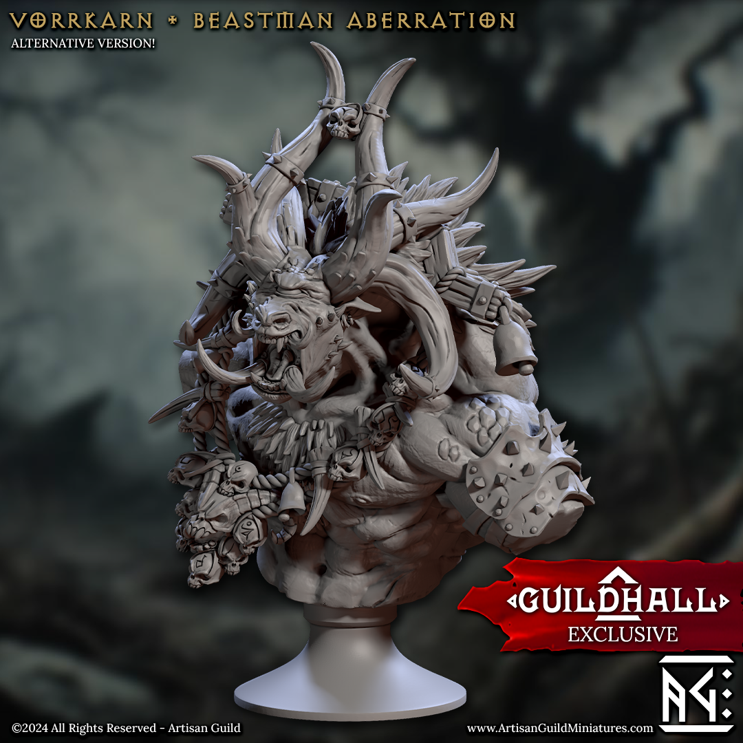 Rise of the Beastmen Busts - Rise of the Beastmen - 3d Printed Miniature sculpted by Artisan Guild