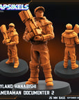 Wayland Hanabishi Cameraman Documenter- 3d Printed Miniature Sculpted by Papsikels Miniatures