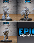 Bearded Female Dwarf - 3d Printed by Epic Miniatures