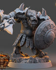 Vorgrim Nightstalker - Ironmane Minotaurs of Emberhold - 3d Printed Miniature sculpted by Daybreak Miniatures